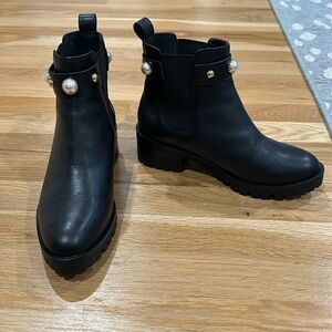 Karl Lagerfeld Boots with pearl detail - never worn